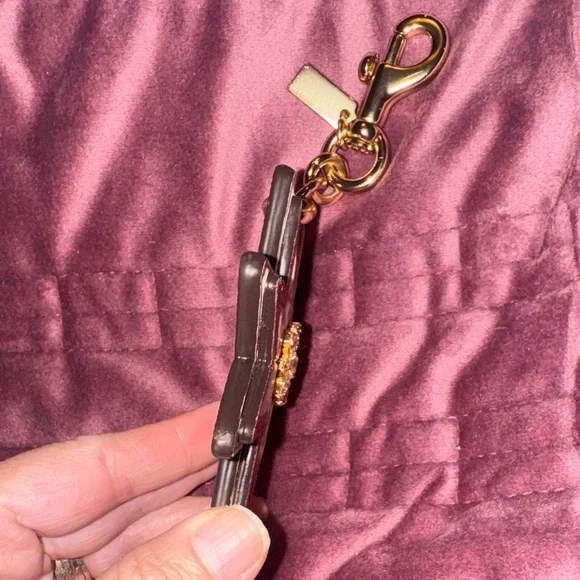 Coach mixed patch work work fob/key chain. F40702. Rare! NWOT. - Picture 9 of 16